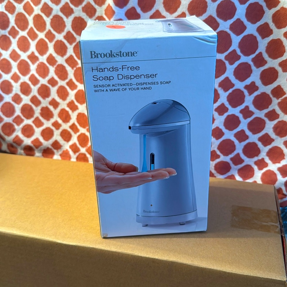 Brand New Brookstone Hands-Free Soap Dispenser